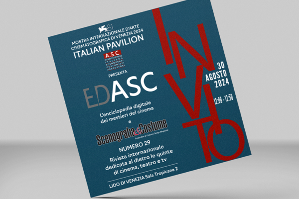Presentazione EDASC Venerdì 30 agosto all'Italian Pavilion del Lido di Venezia